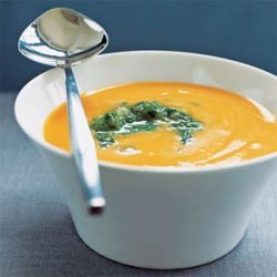 Carrot Soup with Tomatillo Relish recipe
