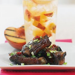 Peach and Ginger Glazed Riblets recipe