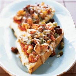 Spicy Crawfish and Andouille Pizza on French Bread recipe