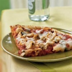 Chicken Puttanesca Pizza recipe
