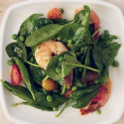 Spinach-and-Shrimp Salad with Chile Dressing recipe