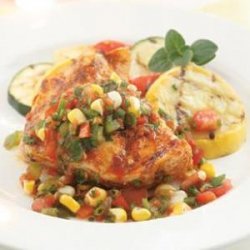 Herbed Salsa with Grilled Chicken recipe