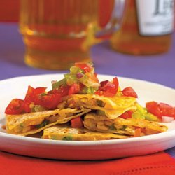 Roasted Corn Quesadillas With Tomatillo Salsa recipe