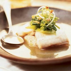 Pan-steamed Sole with Shrimp and Pork Hash recipe