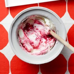 Raspberry Swirl Frozen Yogurt recipe