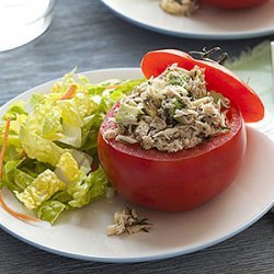 Tuna and Avocado-Stuffed Tomatoes recipe