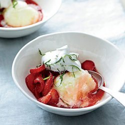 Honey-Lime Strawberries with Whipped Cream recipe