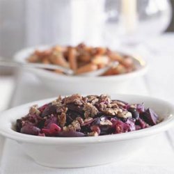 Glazed Beets and Cabbage With Pepper-Toasted Pecans recipe