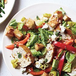 Greek Chicken Bread Salad recipe