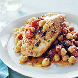 Chicken with Tomatoes, Apricots, and Chickpeas recipe