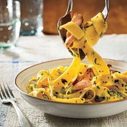 Pappardelle with Salmon and Leeks recipe