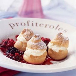 Profiteroles with Berry Coulis recipe