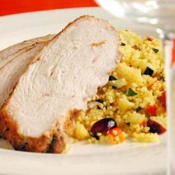 Moroccan Turkey with Cranberry Couscous recipe