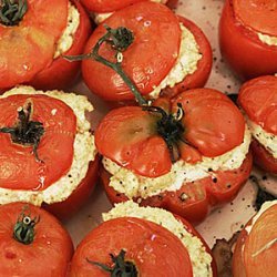 Oven-Roasted Tomatoes Stuffed with Goat Cheese recipe