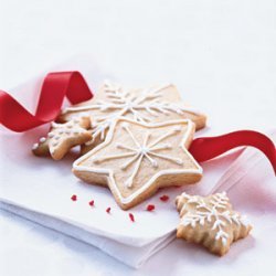 Christmas Sugar Wafers with Vanilla Icing recipe