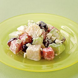 Cucumber, Asian Pear, and Watermelon Salad with Ricotta Salata recipe