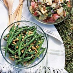 Green Bean, Hazelnut, and Mint Salad with Lemon Dressing recipe