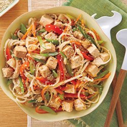 Rice Noodle Veggie-Tofu Salad recipe