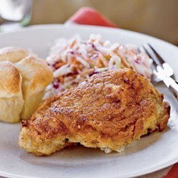 Buttermilk Oven-Fried Chicken with Coleslaw recipe