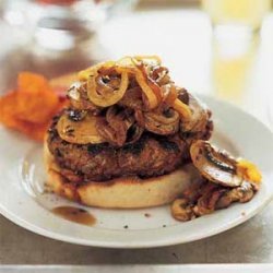 Open-Faced Burgers with Onion-Mushroom Topping recipe