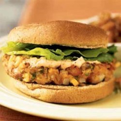 Southwest Pinto Bean Burgers with Chipotle Mayonnaise recipe