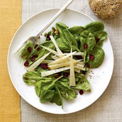 Spinach Salad with Cranberries and Pumpkin Seeds recipe