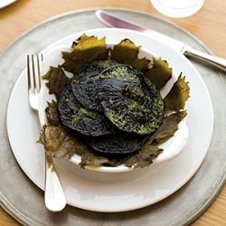 Grilled Portobello Mushrooms with Tarragon-Parsley Butter recipe