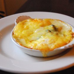Shirred Eggs with Cheese recipe
