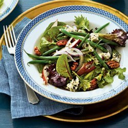 Fresh Pear-and-Green Bean Salad with Sorghum Vinaigrette recipe
