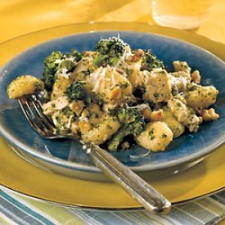 Chicken, Broccoli, and Gnocchi with Parsley Pesto recipe