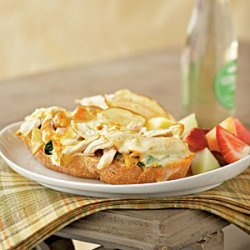 Open-Faced Chicken and Muenster Sandwiches with Apricot-Dijon Spread recipe