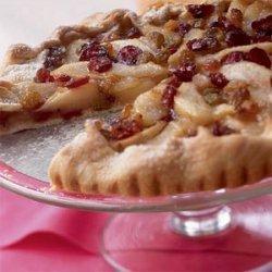 Cooking Light's Pear Galette with Brandied Cranberries and Raisins recipe