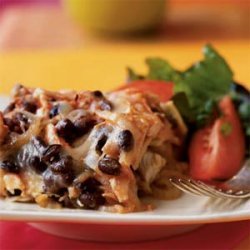 Black Bean and Chicken Chilaquiles recipe