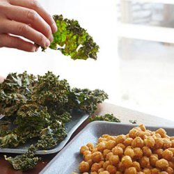 Kale Chips with Almond Butter and Miso recipe