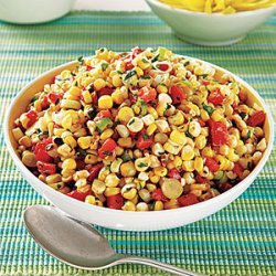 Roasted Corn and Red Pepper Salad recipe