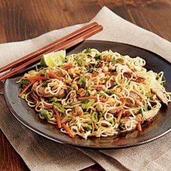 Chinese Pork Tenderloin with Garlic-Sauced Noodles recipe
