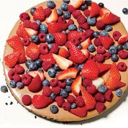 No-Bake Chocolate Cheesecake with Mixed Berries recipe