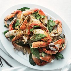 Cracked Crab with Lemongrass, Black Pepper, and Basil recipe