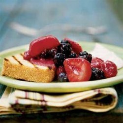 Polenta Cake with Late-Summer Berries recipe