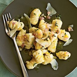 Potato Gnocchi with Lemon-Thyme Sauce recipe