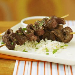 Beef Sate with Peanut Dipping Sauce recipe