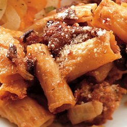 Baked Rigatoni with Sausage and Mushrooms recipe