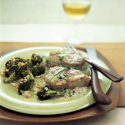 Pork Medallions with Mustard-Chive Sauce recipe