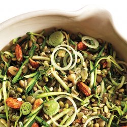 Brown Rice Salad with Crunchy Sprouts and Seeds recipe
