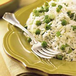 Jasmine Rice with Green Onions, Peas, and Lemon recipe