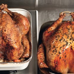 Grilled Turkey with Toasted Fennel and Coriander and Fresh Thyme Gravy recipe