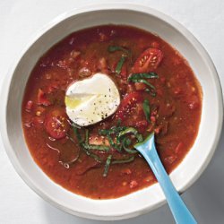 Summer Tomato and Bell Pepper Soup recipe