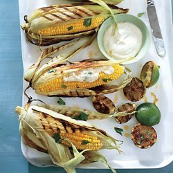 Grilled Corn on the Cob with Chile and Lime recipe