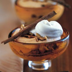 Frozen Pumpkin Mousse with Walnut-Toffee Crunch recipe