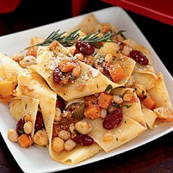 Pappardelle with Bean Bolognese Sauce recipe